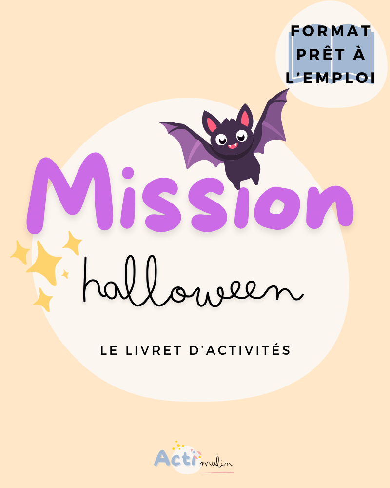 ACTI MALIN - Mission Halloween - livret d'activités à utiliser